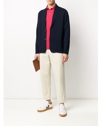 Blazer en tricot bleu marine Drumohr