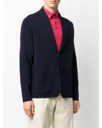 Blazer en tricot bleu marine Drumohr