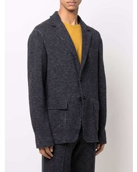 Blazer en tricot bleu marine Missoni