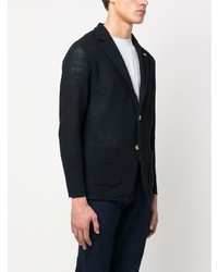 Blazer en tricot bleu marine Manuel Ritz