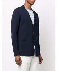 Blazer en tricot bleu marine Eleventy