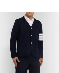 Blazer en tricot bleu marine Thom Browne