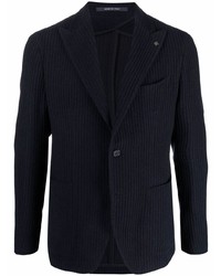 Blazer en tricot bleu marine Tagliatore