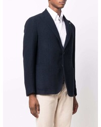 Blazer en tricot bleu marine Tagliatore