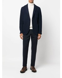 Blazer en tricot bleu marine Boglioli