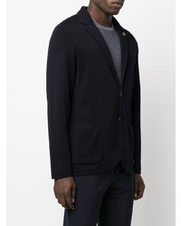 Blazer en tricot bleu marine Lardini