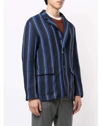 Blazer en tricot bleu marine Coohem