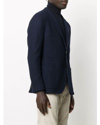 Blazer en tricot bleu marine Boglioli