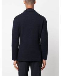 Blazer en tricot bleu marine Lardini