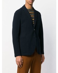 Blazer en tricot bleu marine Harris Wharf London