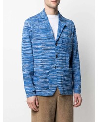 Blazer en tricot bleu Missoni