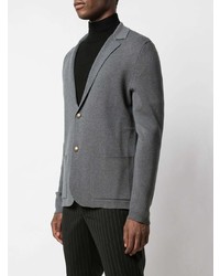 Blazer en tricot gris foncé Eleventy