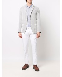 Blazer en tricot gris Manuel Ritz