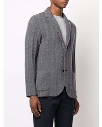 Blazer en tricot gris Lardini