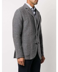 Blazer en tricot gris Lardini