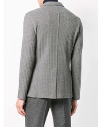 Blazer en tricot gris Lardini