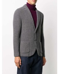 Blazer en tricot gris Lardini