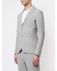 Blazer en tricot gris Giorgio Armani