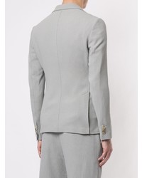 Blazer en tricot gris Giorgio Armani