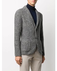 Blazer en tricot gris Lardini