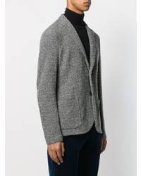 Blazer en tricot gris Harris Wharf London