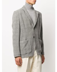 Blazer en tricot gris Lardini