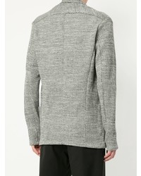 Blazer en tricot gris Attachment
