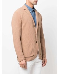 Blazer en tricot marron clair Eleventy