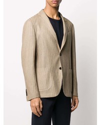 Blazer en tricot marron clair Lardini