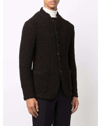 Blazer en tricot marron foncé Emporio Armani