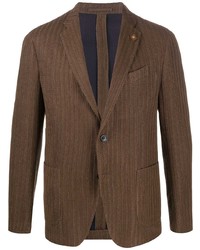 Blazer en tricot marron Lardini