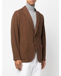 Blazer en tricot marron Boglioli