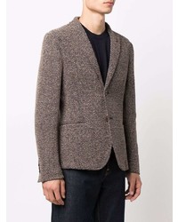 Blazer en tricot marron Daniele Alessandrini