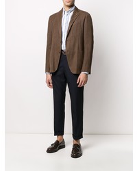 Blazer en tricot marron Lardini