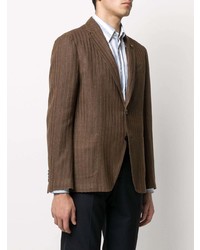 Blazer en tricot marron Lardini