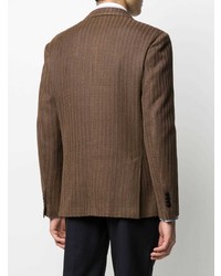 Blazer en tricot marron Lardini