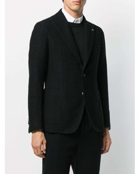 Blazer en tricot noir Tagliatore