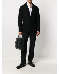 Blazer en tricot noir Lardini