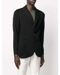 Blazer en tricot noir Lardini