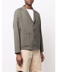 Blazer en tricot olive Z Zegna