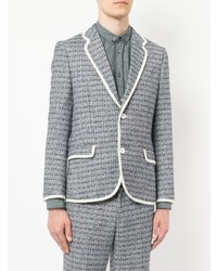 Blazer en tweed bleu clair Education From Youngmachines