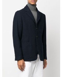 Blazer en tweed bleu marine Aspesi