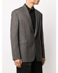 Blazer en tweed gris foncé Givenchy