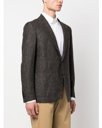 Blazer en tweed noir Tagliatore