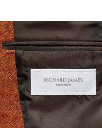 Blazer en tweed orange Richard James