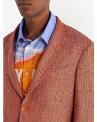 Blazer en tweed orange Etro