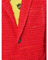 Blazer en tweed rouge Coohem