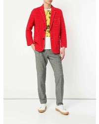 Blazer en tweed rouge Coohem