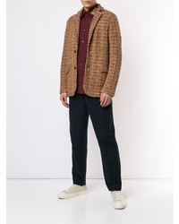 Blazer en tweed tabac Coohem