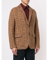 Blazer en tweed tabac Coohem